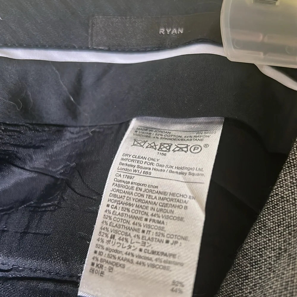 Banana Republic Gray Dress Pants Classic Straight-Leg size 12. - Picture 4 of 7